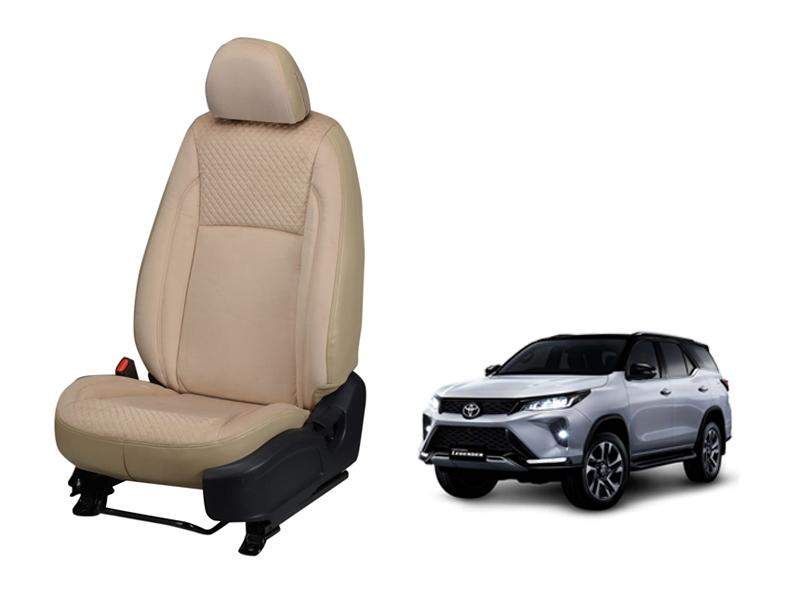 Toyota Fortuner Legender Full Bucket Seat Cover - Velvet Series