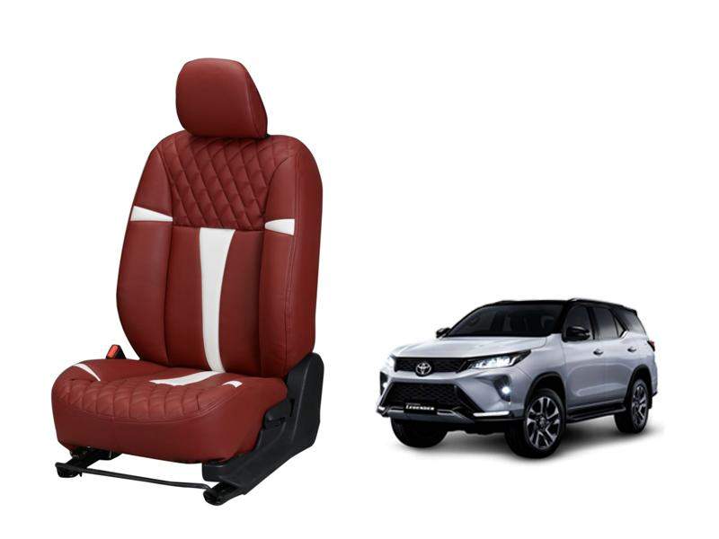 Toyota Fortuner Legender Art Leather Seat Cover - Racing Design