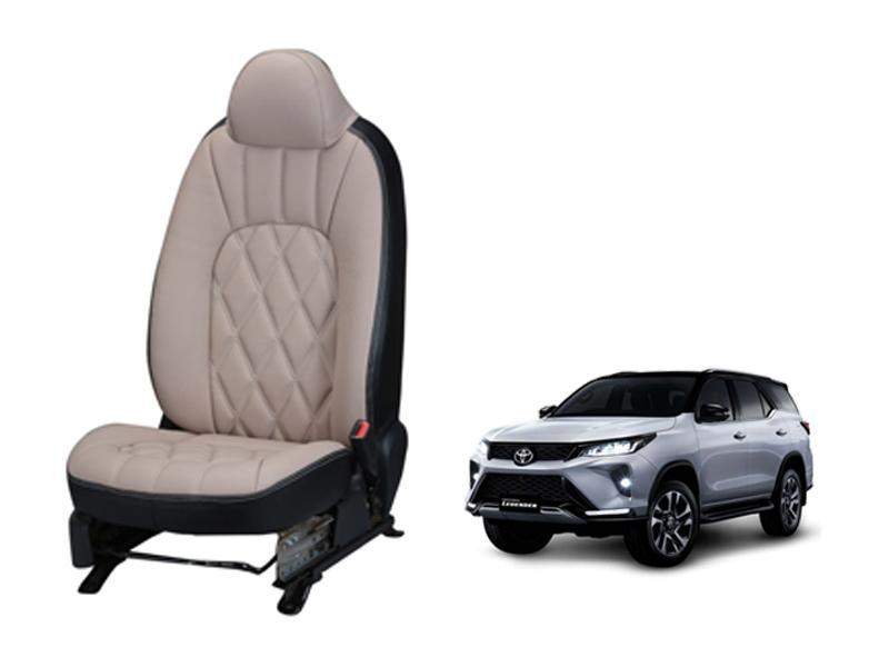 Toyota Fortuner Legender Art Leather Seat Cover - Threading Design