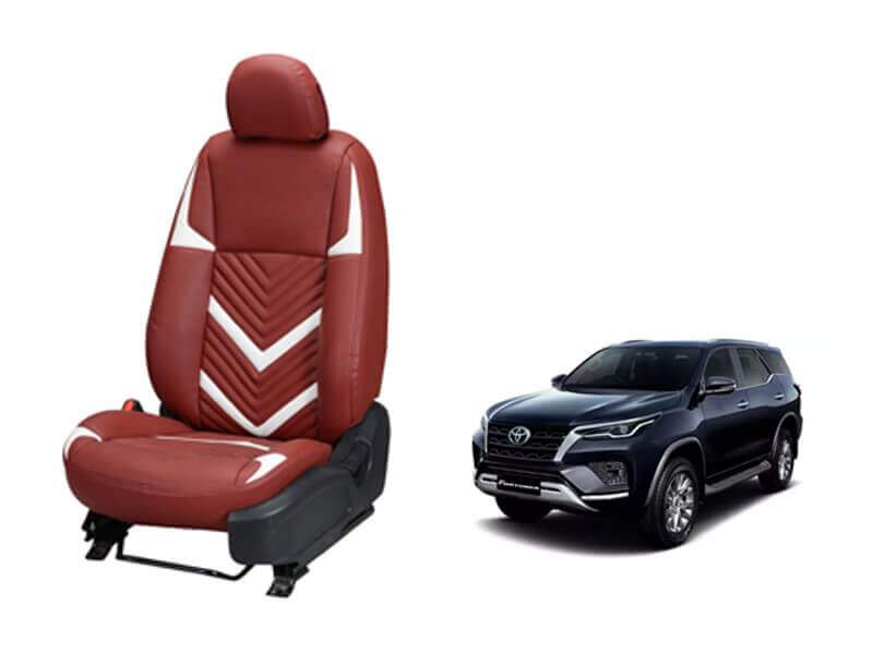 Toyota Fortuner 2021 Zig Zag SERIES 3D CUSTOM ART LEATHER CAR SEAT COVERS