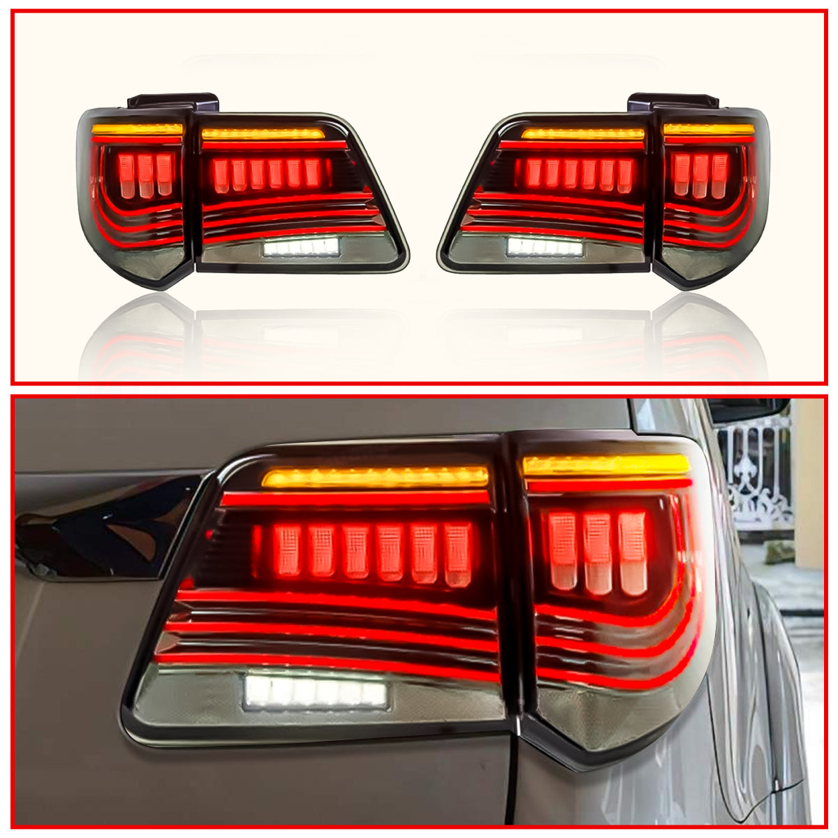 Fortuner 2012–2015 Dodge-Style LED Taillights