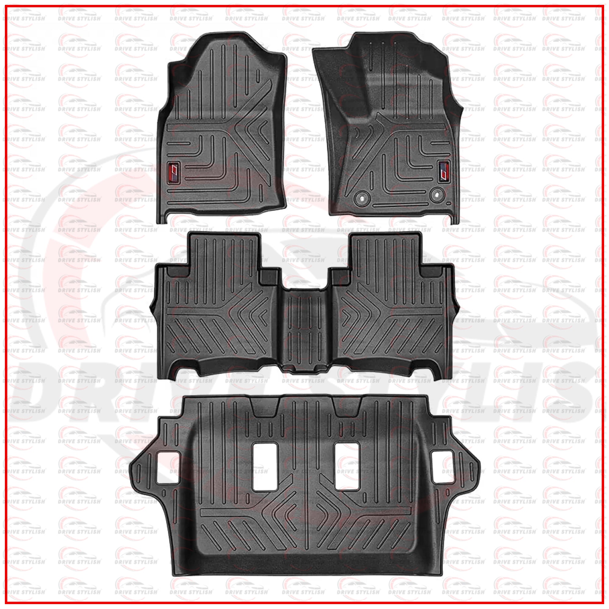GFX LifeLong Floor Mats for Fortuner Neo Drive 2025 Onwards || Set of 4