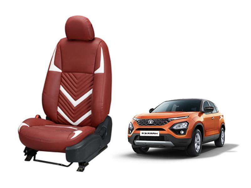 TATA Harrier Zig Zag SERIES 3D CUSTOM ART LEATHER CAR SEAT COVERS