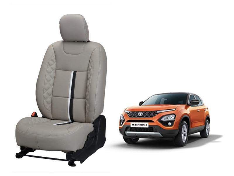 Tata Harrier Trace Series 3D Custom Nappa Leather Car Seat Covers