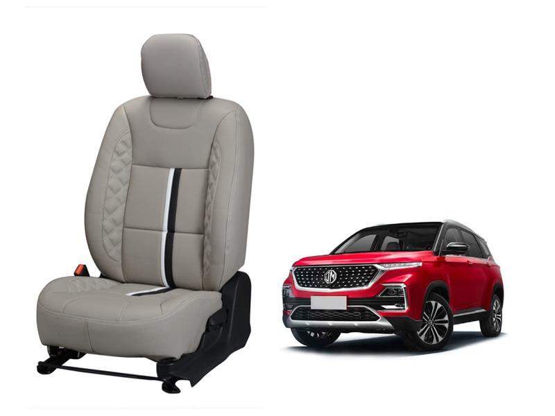 MG Hector Trace Series 3D Custom Nappa Leather Car Seat Covers