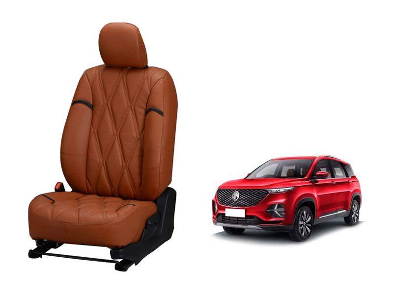MG Hector+ Kite Series 3D Custom Nappa Leather Car Seat Covers