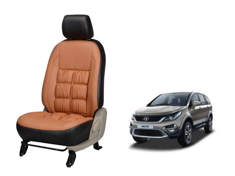 Tata Hexa Comfort Series 3D Custom Stallion Leather Car Seat Covers