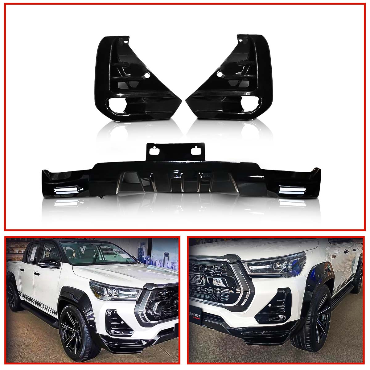 Hilux DRL Light with Skirting Kit