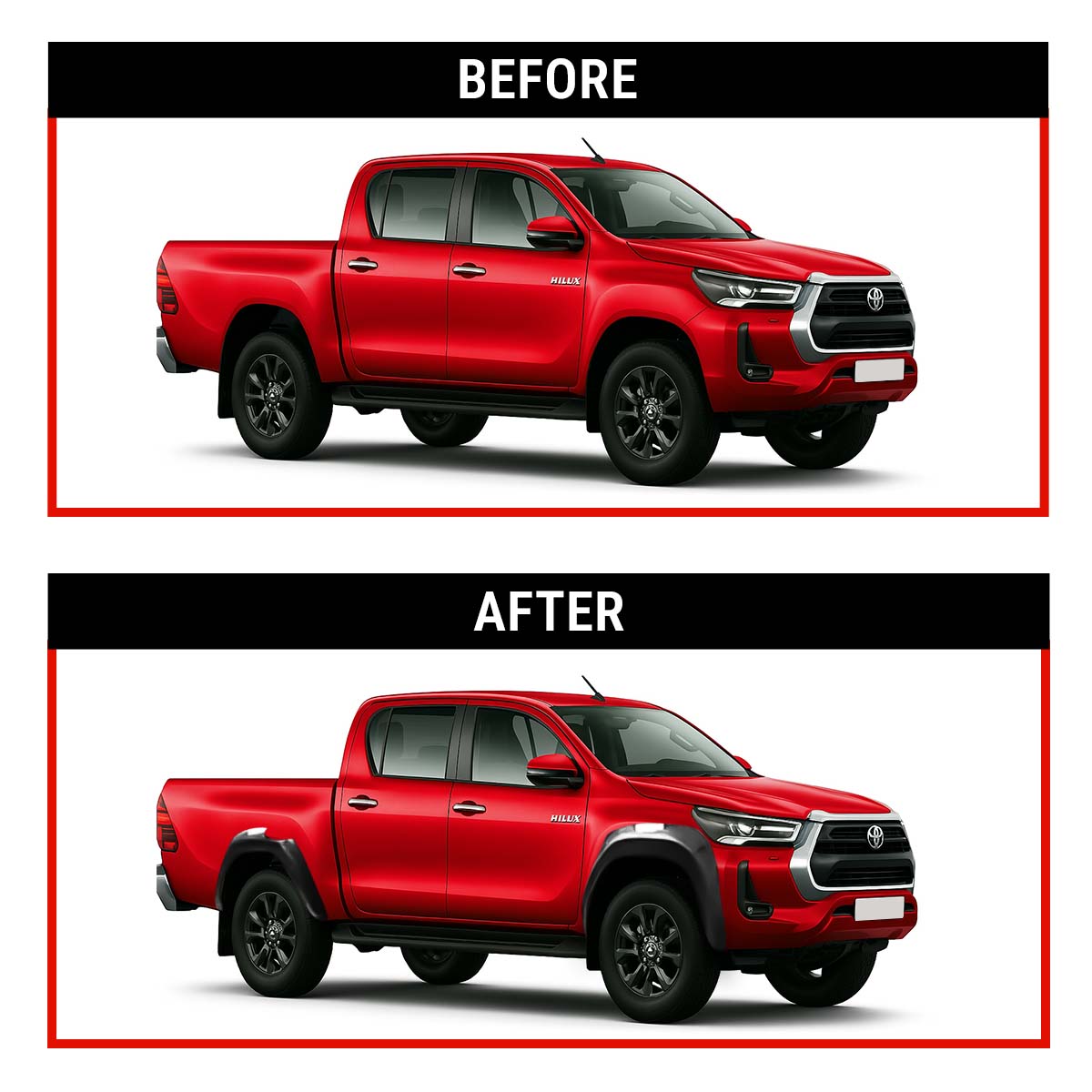 Hilux Wheel Arch Cladding