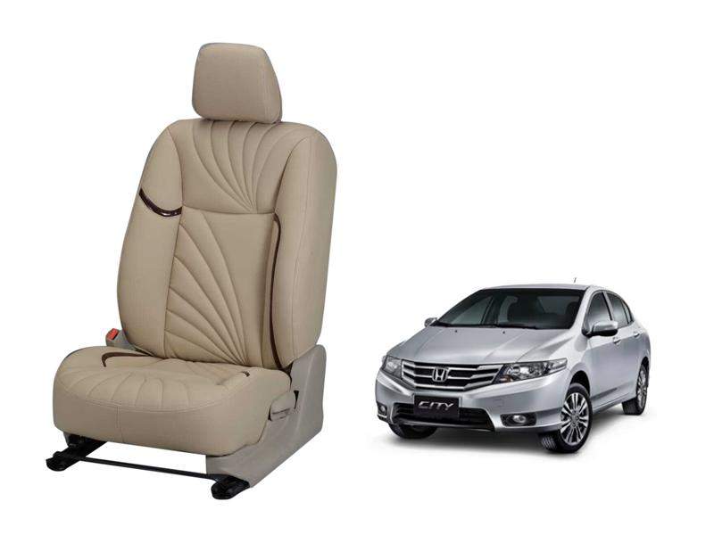 Honda City i-VTEC (2010) Nappa Leather Seat Cover - Dove Design