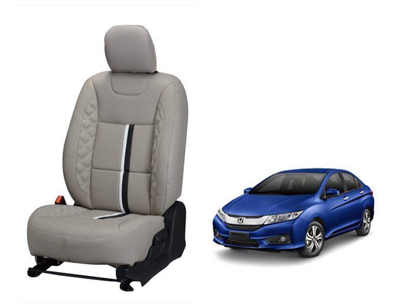 Honda City (2014) Nappa Leather Seat Cover - Center Line Design