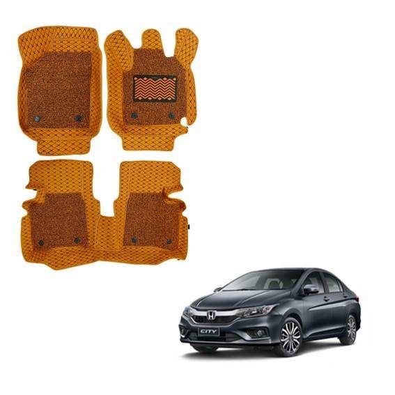 Honda City (2017) All-Weather 7D Mat Carpet - Tan Colour