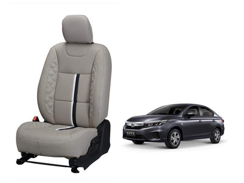 Honda City 2020 Nappa Leather Seat Cover Center Line Design