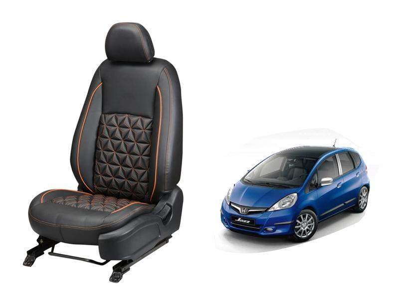 Honda Jazz Nappa Leather Seat Cover in Diamond-Cut Series