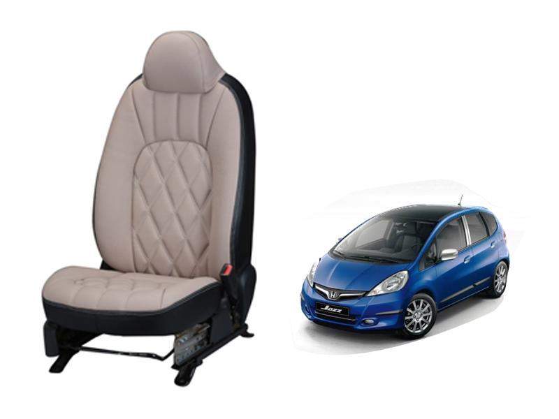 Honda Jazz Art Leather Seat Cover - Threading Design