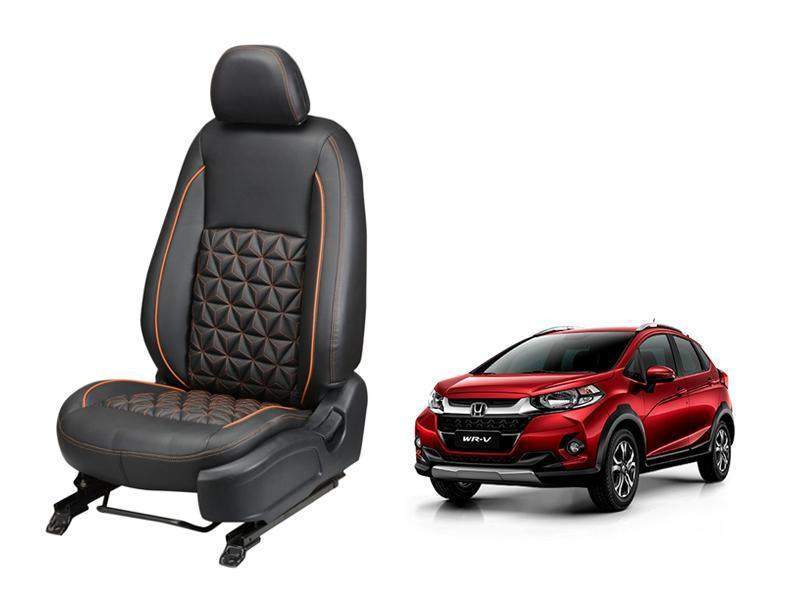 Honda WR-V Nappa Leather Seat Cover in Diamond-Cut Series