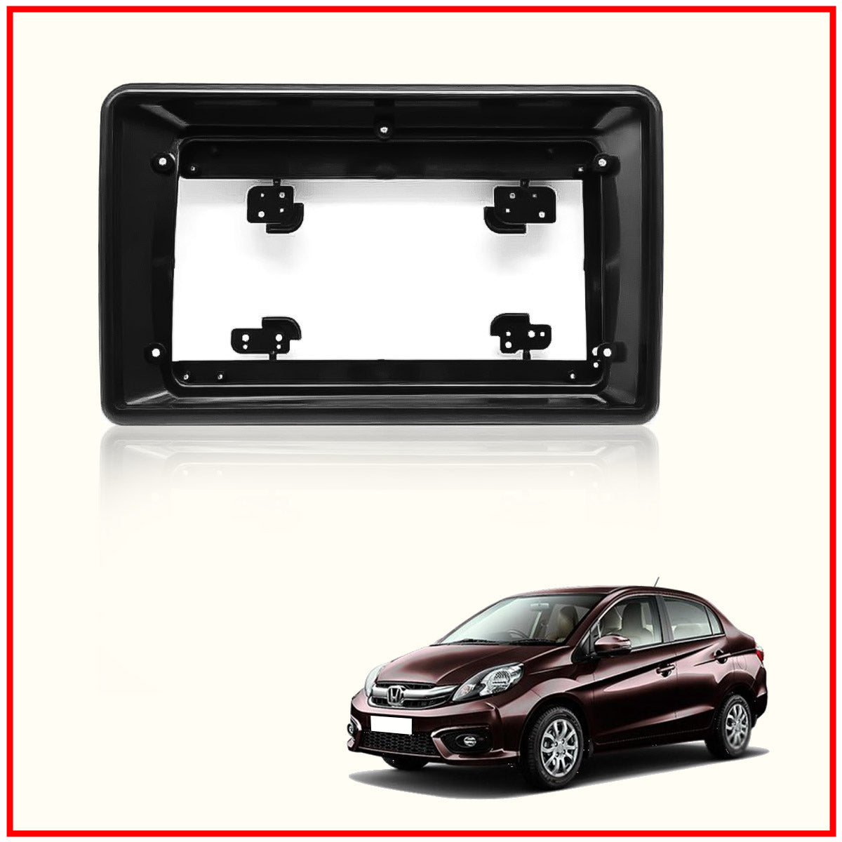 Honda Amaze 2012-2016 android stereo frame 9 inch With Socket and Canbus