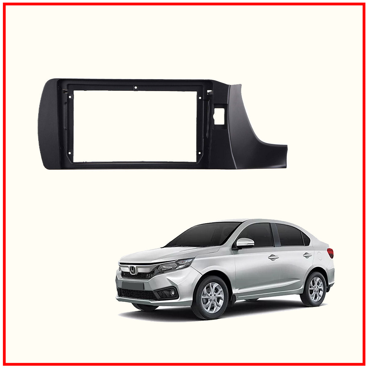 Honda Amaze 2018 android stereo frame 9 inch With Socket and Canbus2