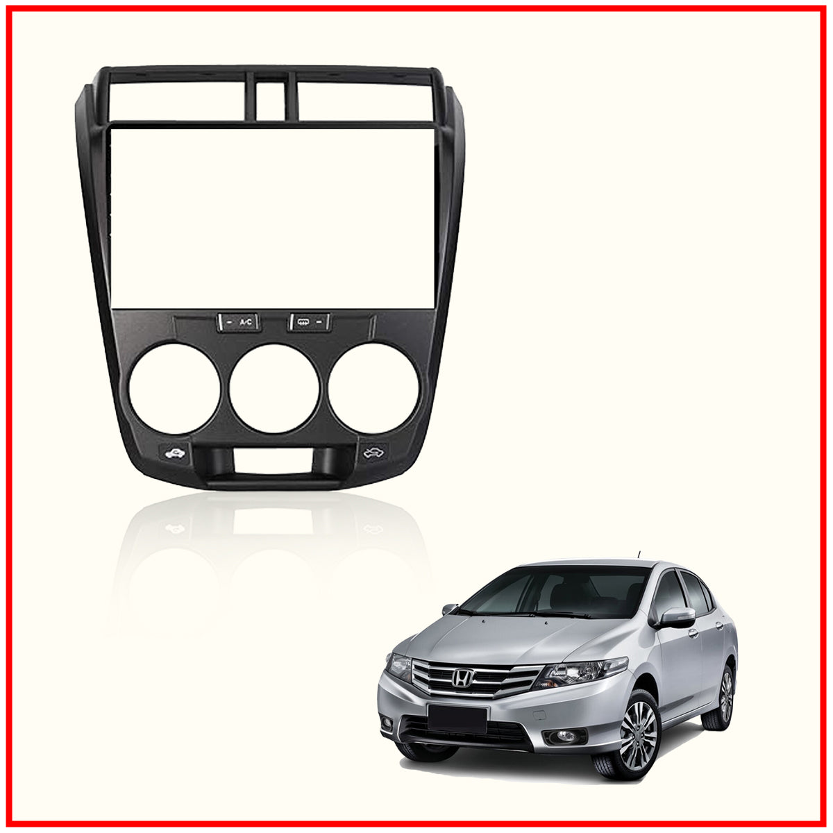 Honda City 2008-2013 android stereo frame 9 inch With Socket