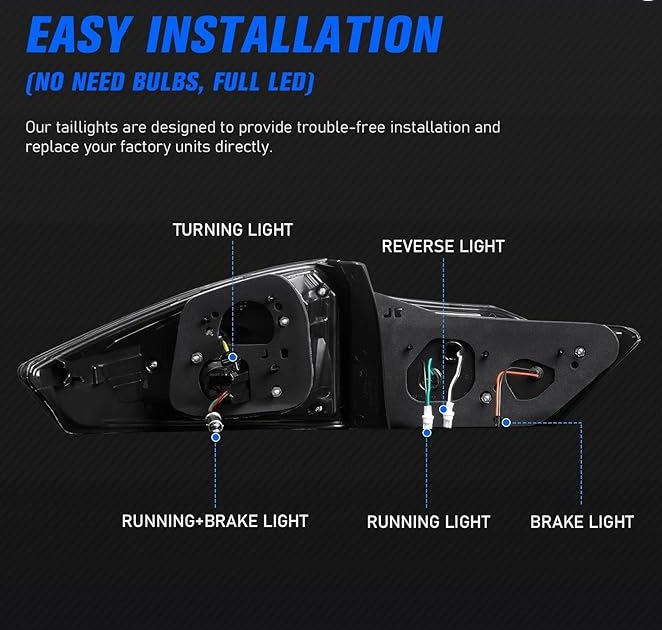 Honda City LED Tail Lights with BMW Rear Lights Design