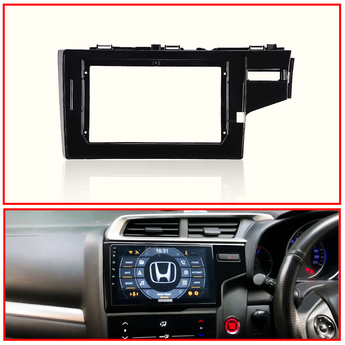 Honda WR-V Stereo Frame 9 Inch With Socket and Canbus