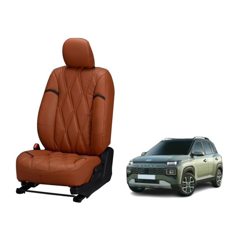 Hyundai Exter Nappa Leather Seat Cover - Kite Design