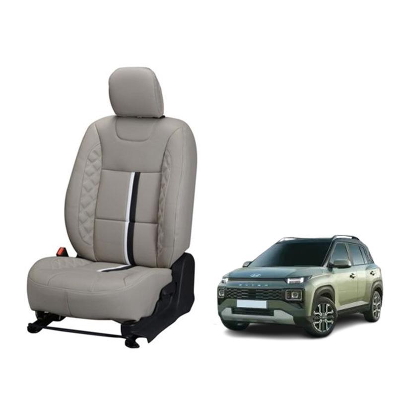 Hyundai Exter Nappa Leather Seat Cover - Center Line Design