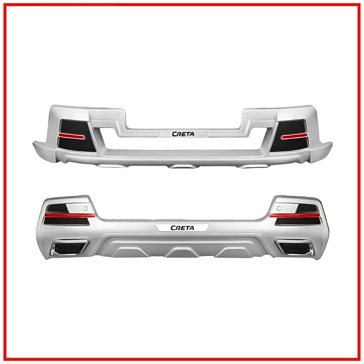 Hyundai Creta 2024 Front and Rear Bumper Guards