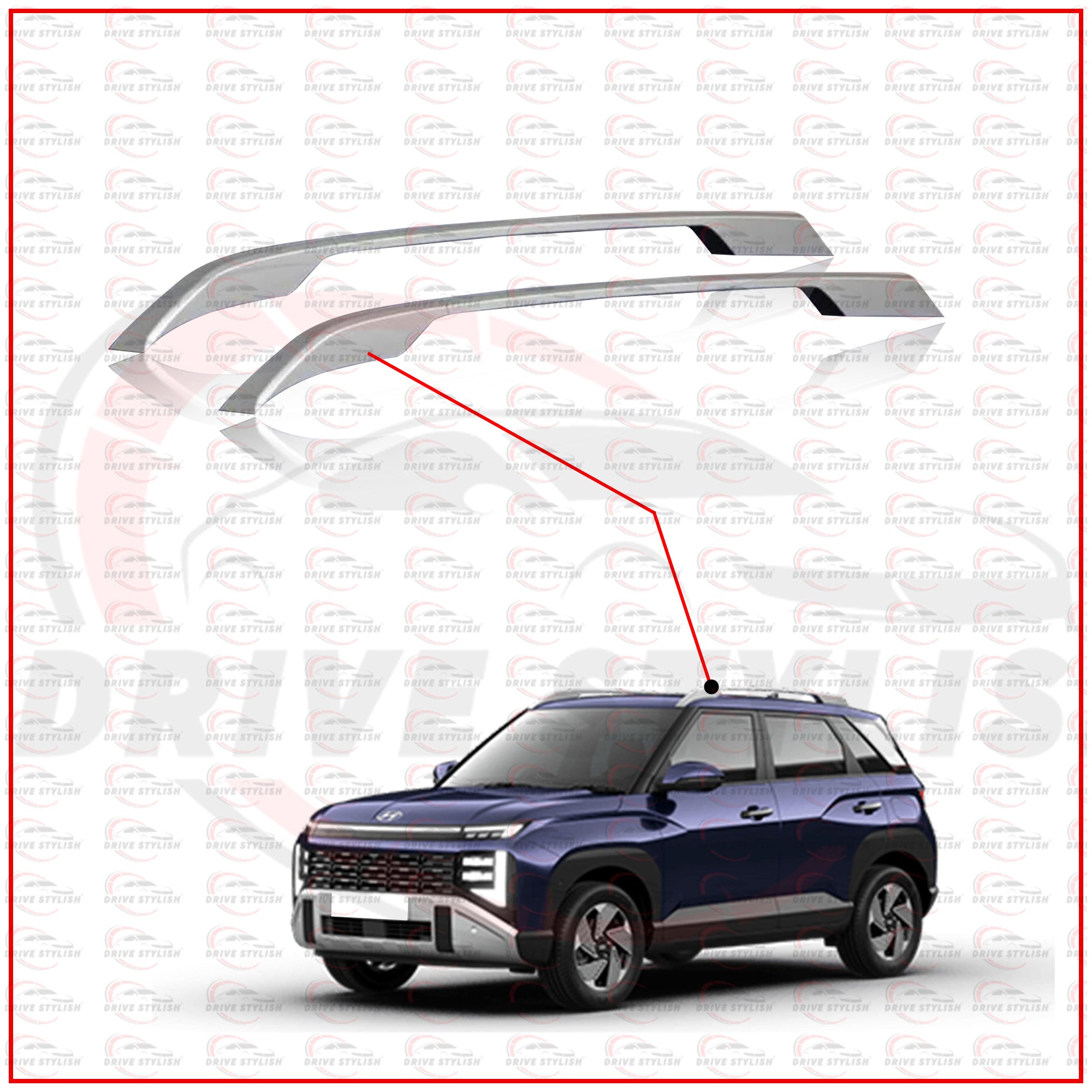Hyundai Venue 2025 Roof Rails || Silver ABS