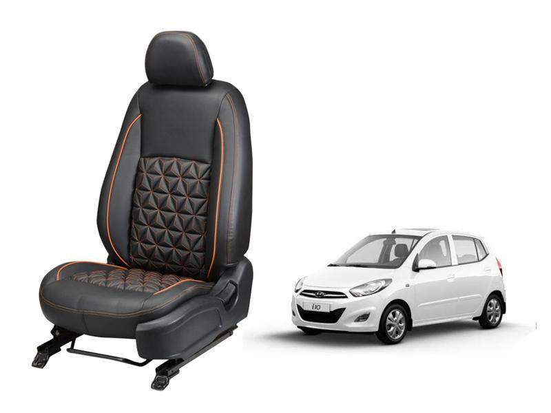 Hyundai i10 Nappa Leather Seat Cover in Diamond-Cut Series