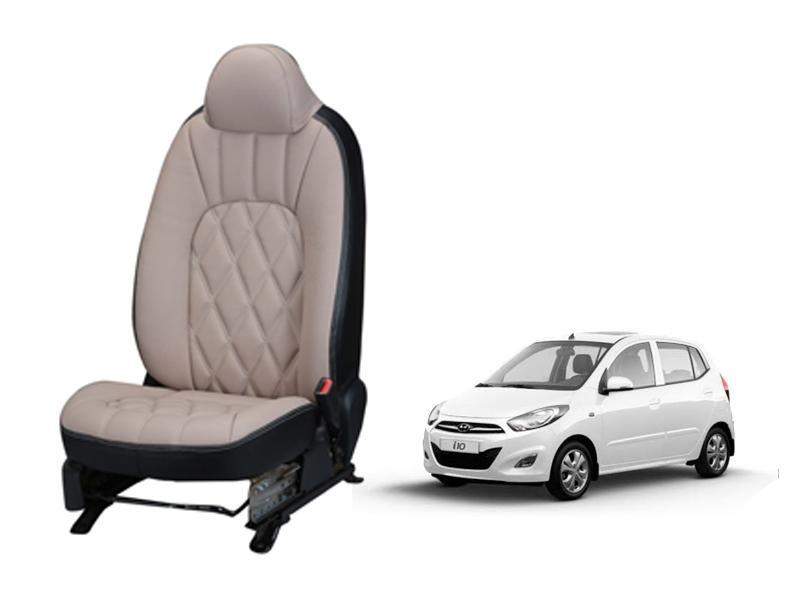 Hyundai i10 Art Leather Seat Cover - Threading Design