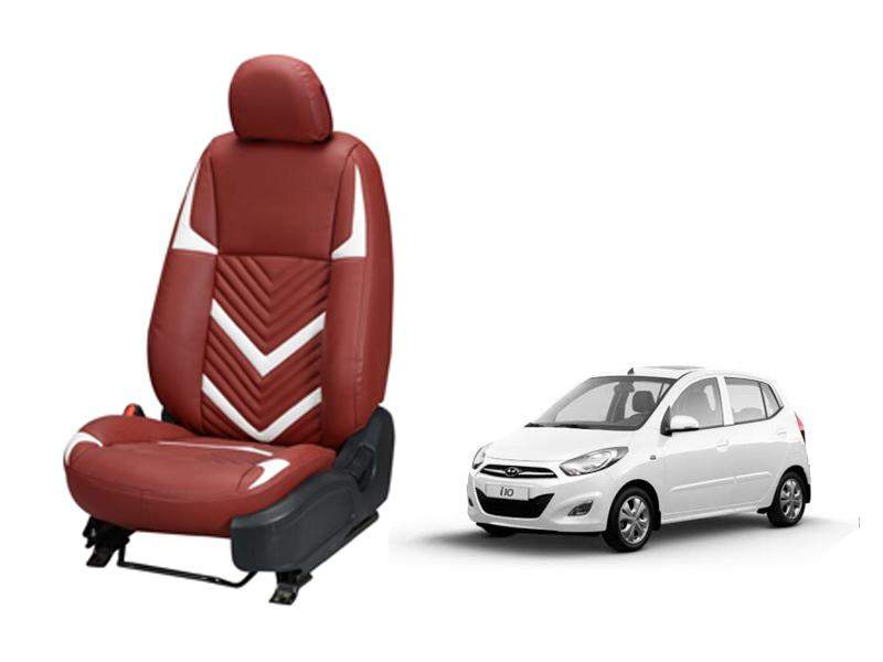 Hyundai i10 Art Leather Seat Cover in Zig-Zag Design