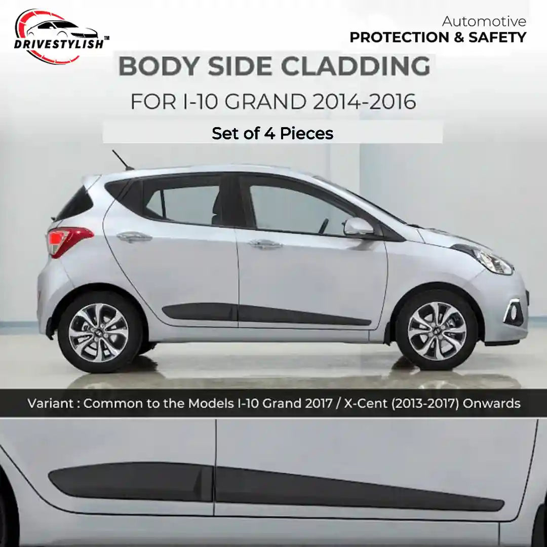 Side Beading Chrome For Grand i-10 Set Of 4