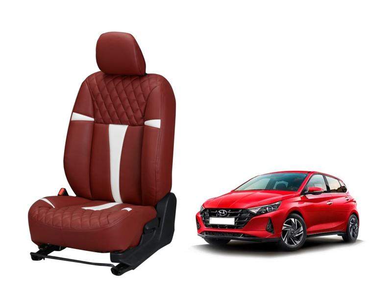 Hyundai i-20 (2020) Art Leather Seat Cover - Racing Design