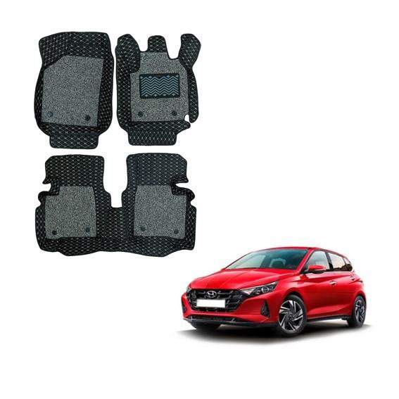 Hyundai i-20 (2020) Superior Foot Mats - Black/Grey Colour