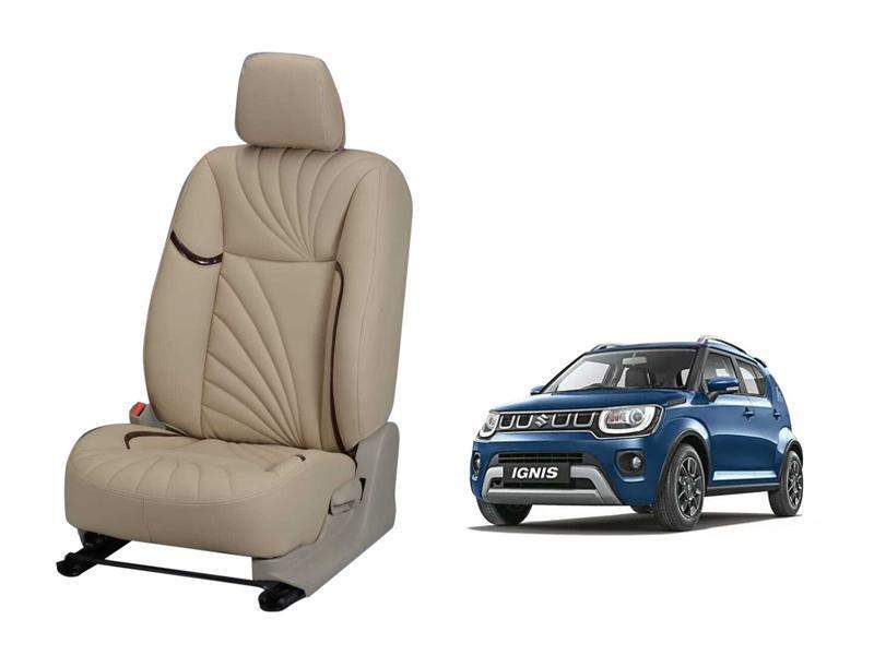 Maruti Suzuki Ignis Dove Series 3D Custom Nappa Leather Car Seat Covers