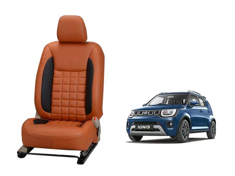 Maruti Suzuki Ignis Prism Series 3D Custom Nappa Leather Car Seat Covers