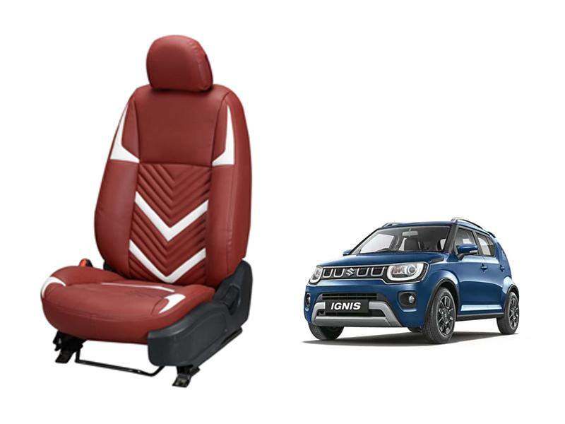 Maruti Suzuki Ignis Zig Zag SERIES 3D CUSTOM ART LEATHER CAR SEAT COVERS