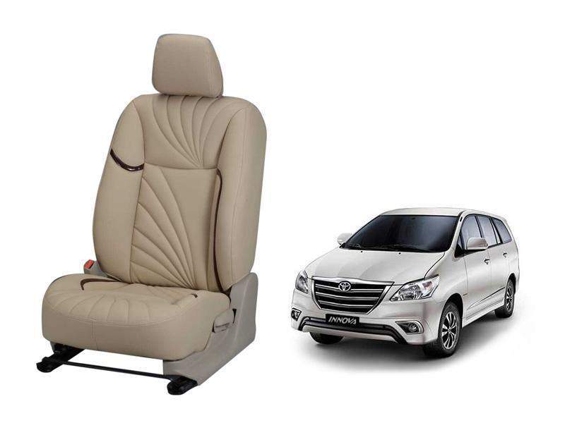 Toyota Innova Dove Series 3D Custom Nappa Leather Car Seat Covers