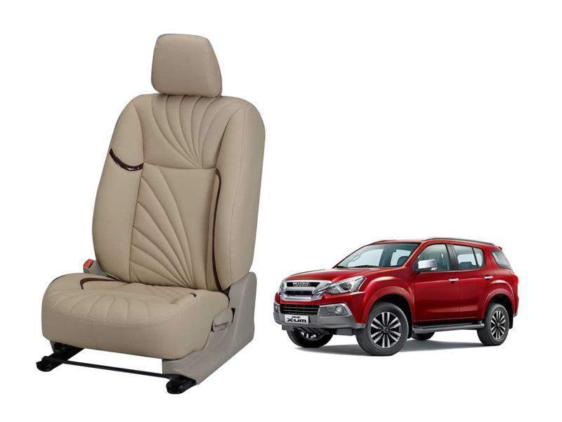 Isuzu MU-X Nappa Leather Seat Cover - Dove Design