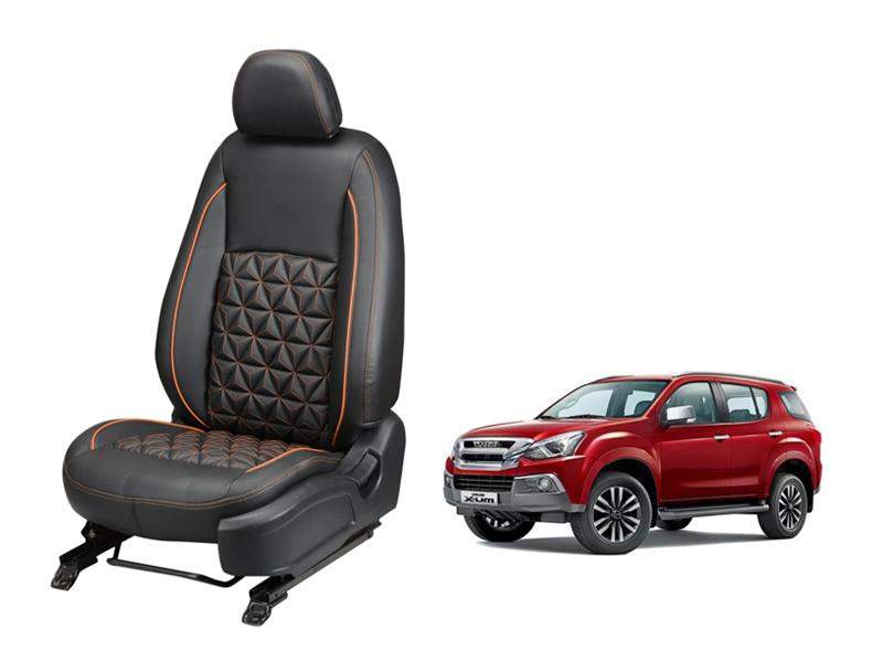 Isuzu MU-X Nappa Leather Seat Cover in Diamond-Cut Series
