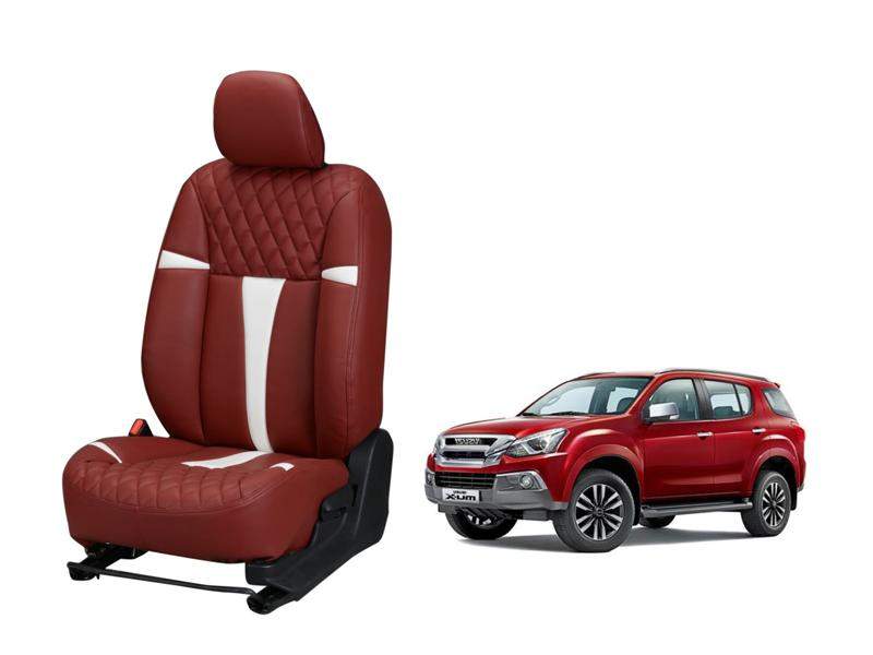 Isuzu MU-X Art Leather Seat Cover - Racing Design | DriveStylish