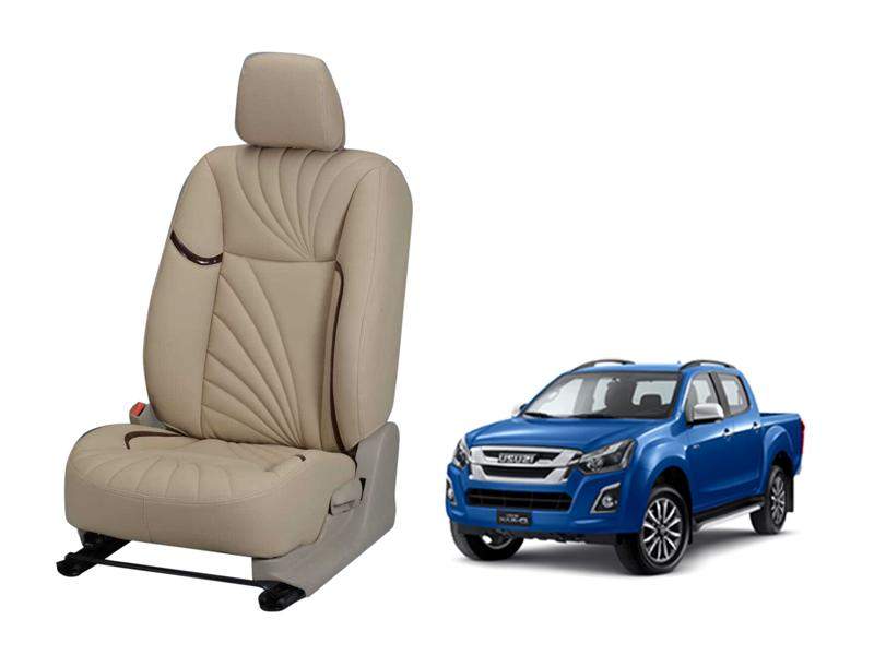 Isuzu V-Cross Nappa Leather Seat Cover - Dove Design