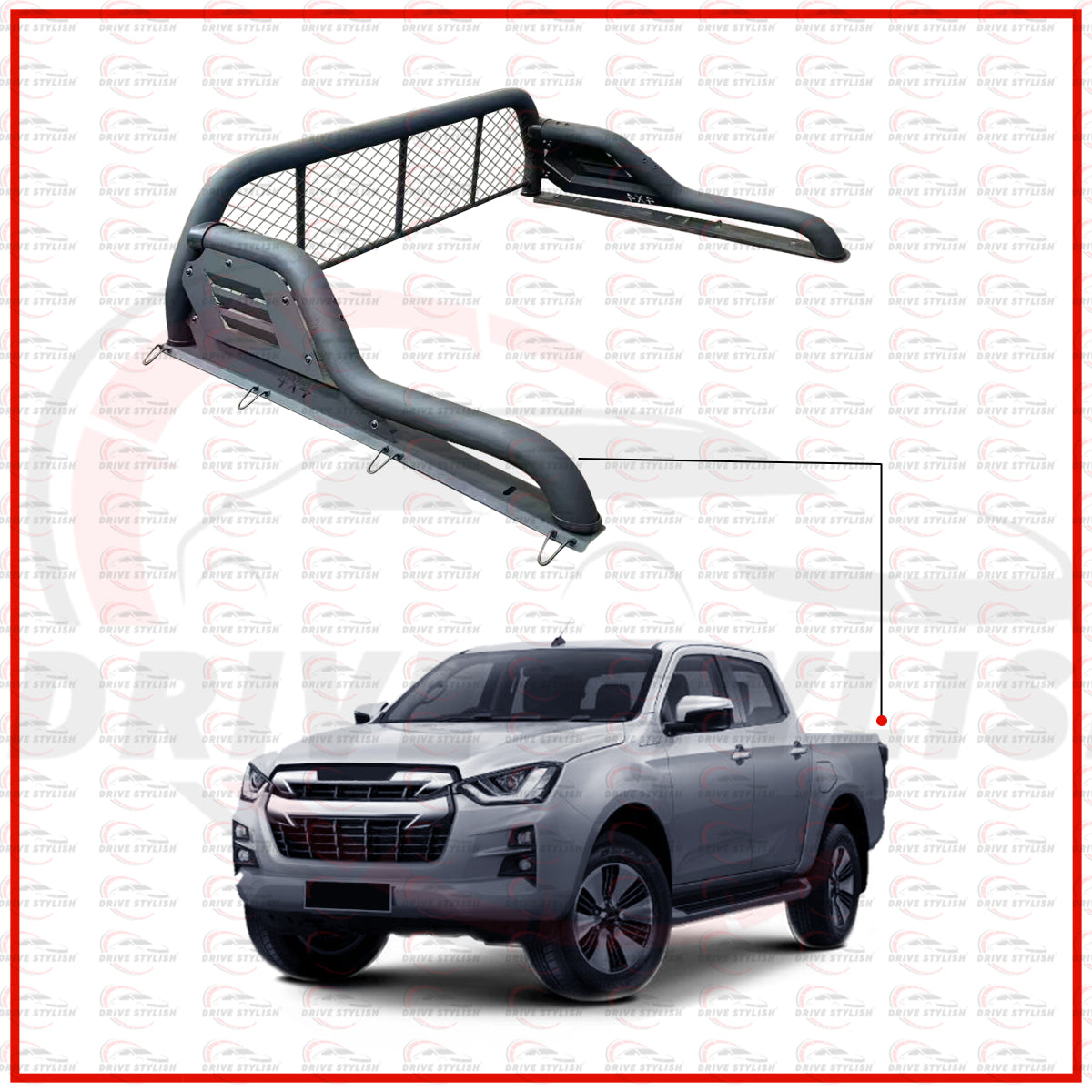 Isuzu D-Max Roll Bar Metal- Drivestylish Free Shipping