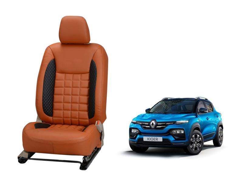 Renault Kiger Prism Series 3D Custom Nappa Leather Car Seat Covers