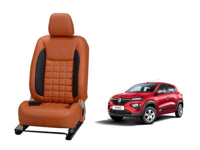 Renault Kwid Prism Series 3D Custom Nappa Leather Car Seat Covers