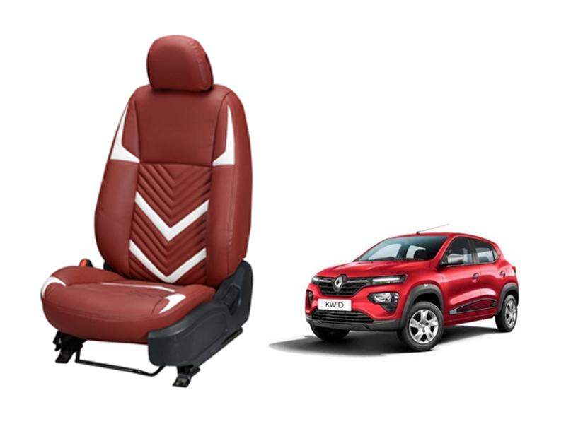 Renault Kwid Zig Zag SERIES 3D CUSTOM ART LEATHER CAR SEAT COVERS