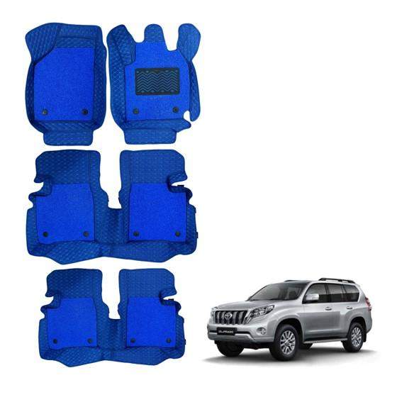 Toyota Land Cruiser Prado Superior 7D Foot Mats - Blue Colour