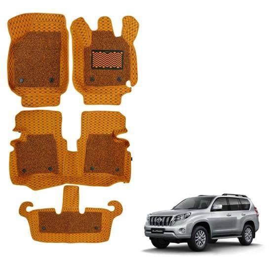 Toyota Land Cruiser Prado Luxury 7D Mat Carpet - Tan Colour