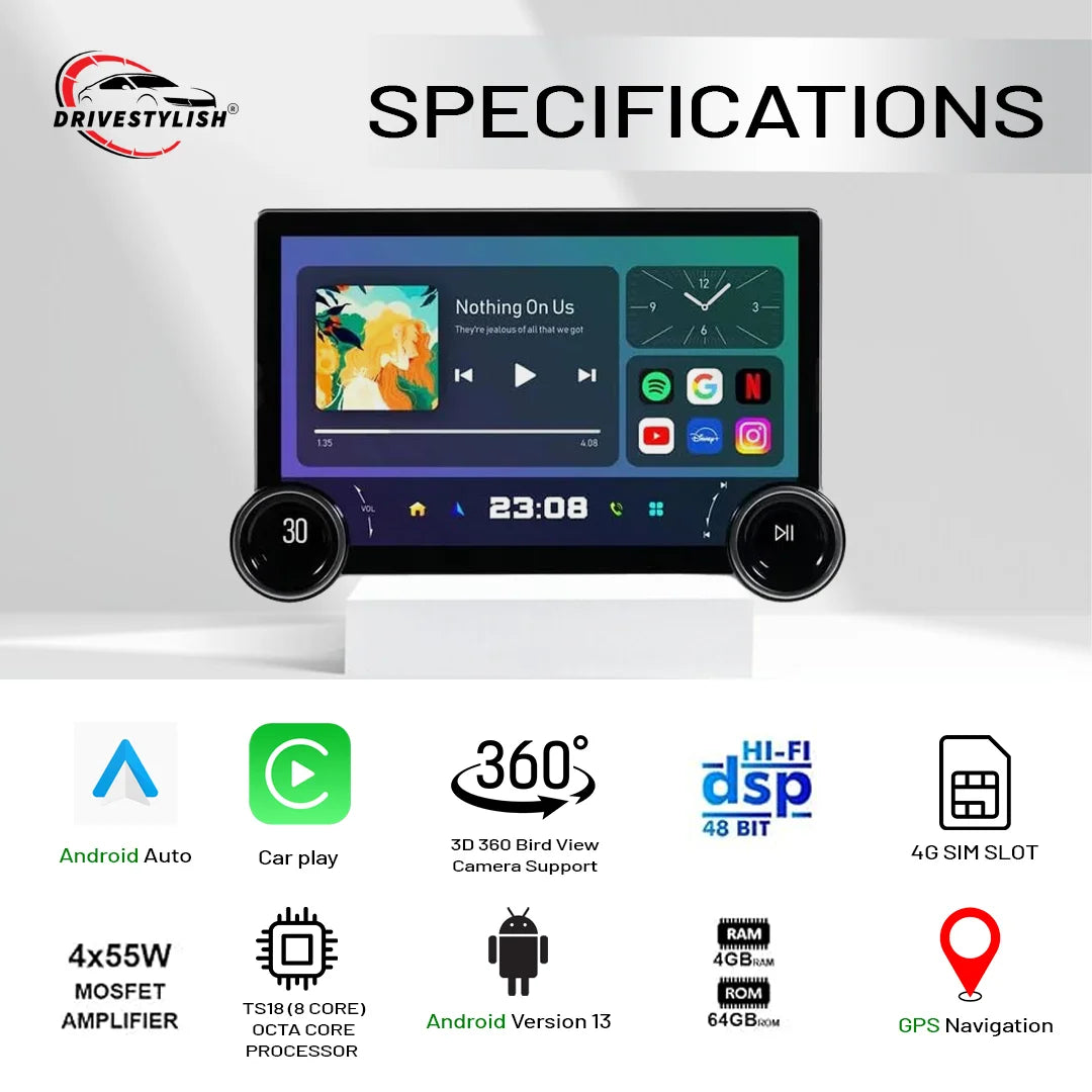 DIAMOND 2k 11.5” Android Music System (Car Stereo)